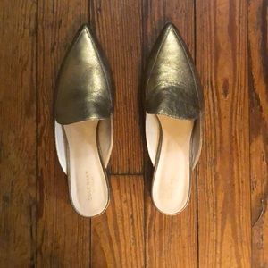 Piper Mule, Gold Glitter Metallic color, Cole Haan